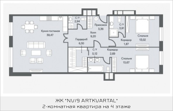 Студия 102.53 м²