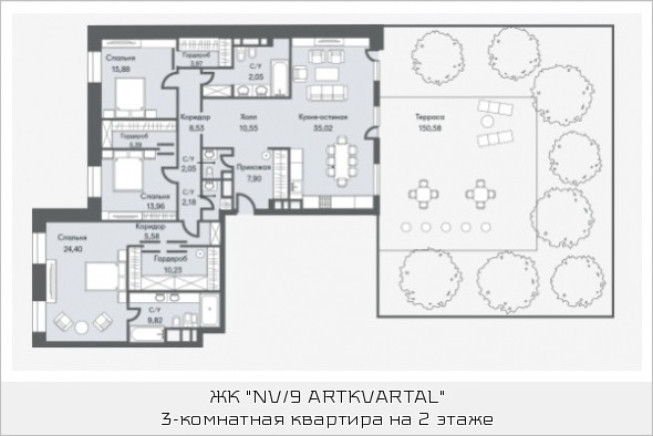 Студия 209.13 м²
